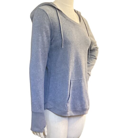 "Take A Hike" Graphic Hoodie Women's M Gray Thumbhole Long Sleeves 157P - Picture 2 of 7